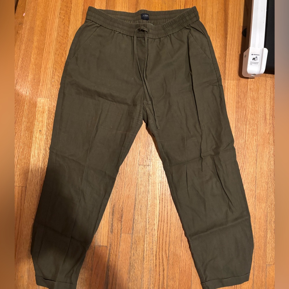 J. Crew Green Cargo Pants Relaxed Fit